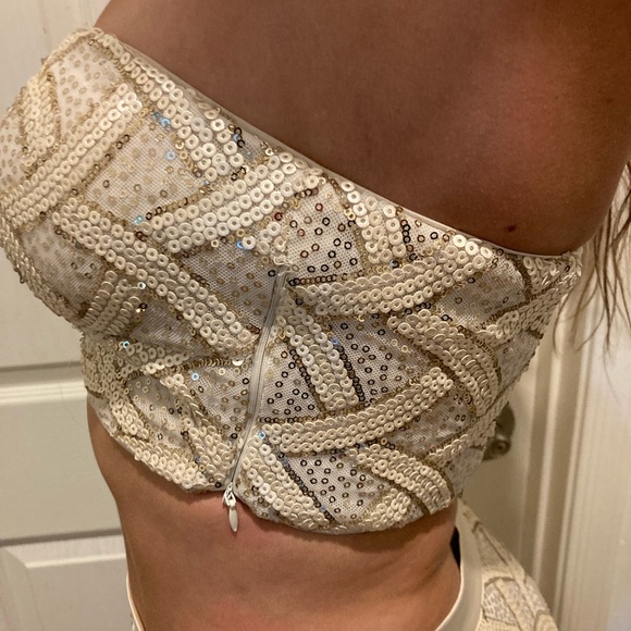 Ark & Co. Sequin matching skirt set - Picture 6 of 9